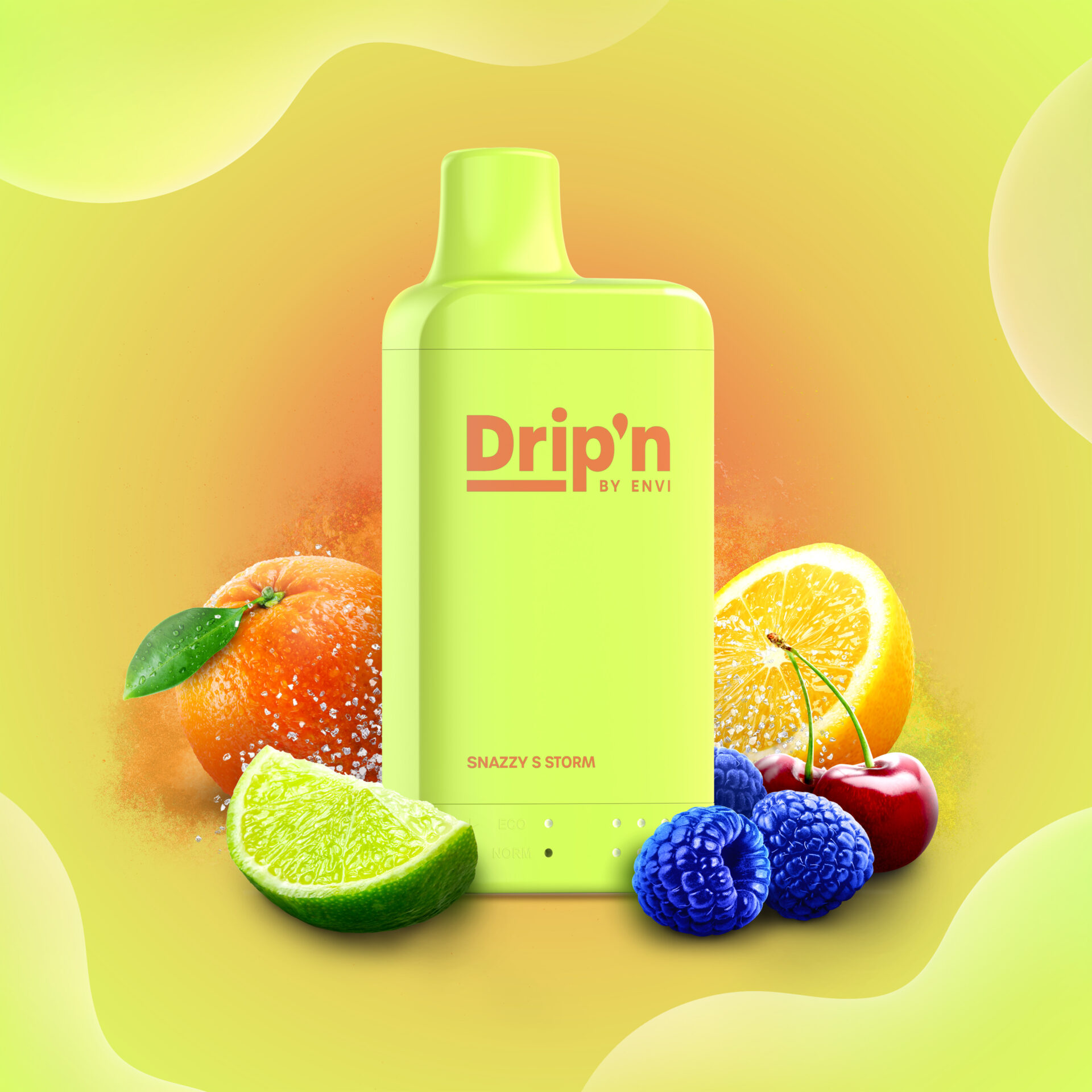 Dripn_8mL_MAY2025-COL_Fruit-Render_20mg_SnazzySStorm